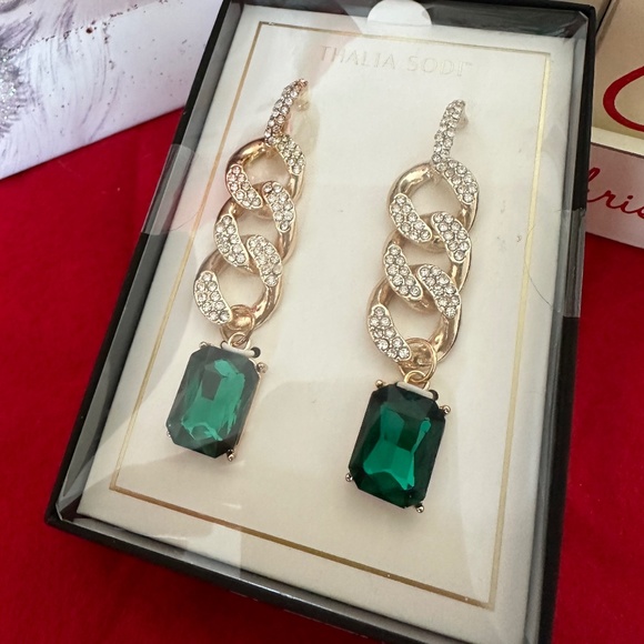 Thalia Sodi Holiday emerald earrings - Picture 1 of 3